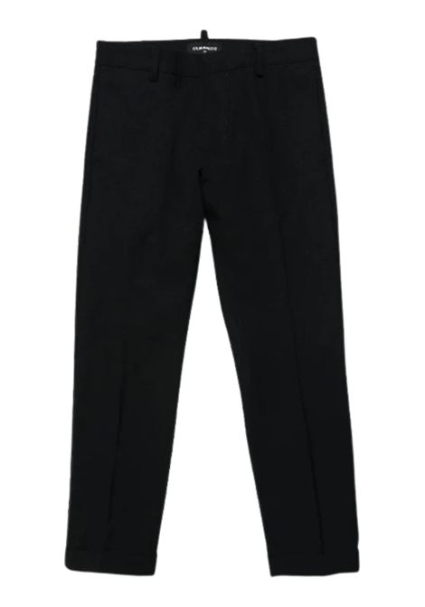 Black wool trousers for children DSQUARED2 | D2P375U/DELNERO