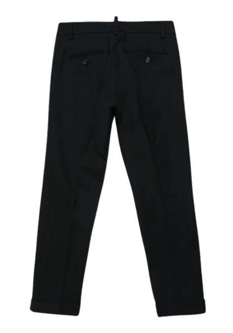 Pantalone bambino nero in lana DSQUARED2 | D2P375U/DELNERO