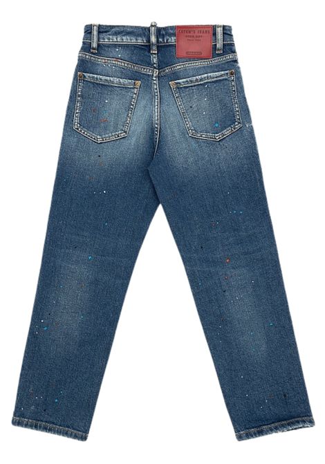 Jeans bambino blu in cotone DSQUARED2 | D2P385F/FIDENIM