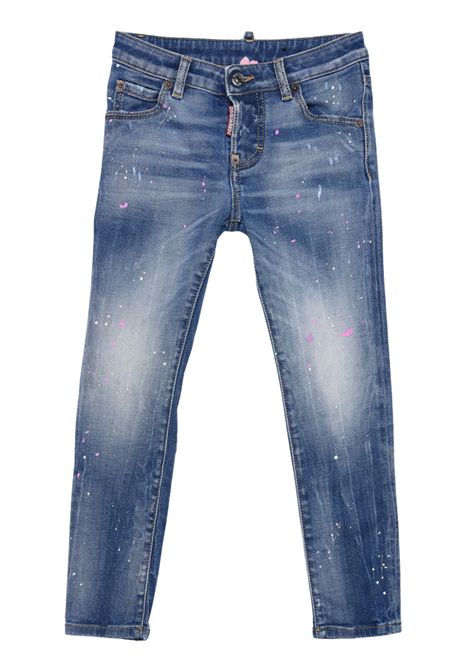 Jeans bambina in cotone denim DSQUARED2 | D2P43LVF/DELDENIM
