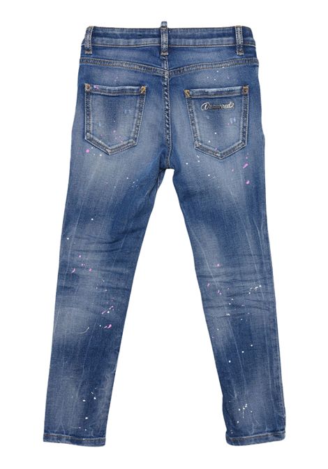 Jeans bambina in cotone denim DSQUARED2 | D2P43LVF/DELDENIM