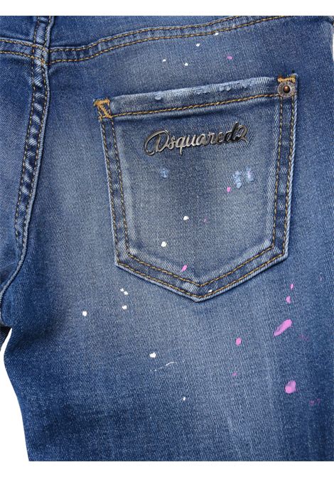 Jeans bambina in cotone denim DSQUARED2 | D2P43LVF/DELDENIM
