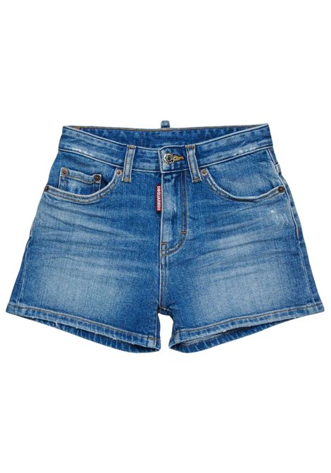 Bermuda unisex in cotone denim DSQUARED2 | D2P465F/DELDENIM