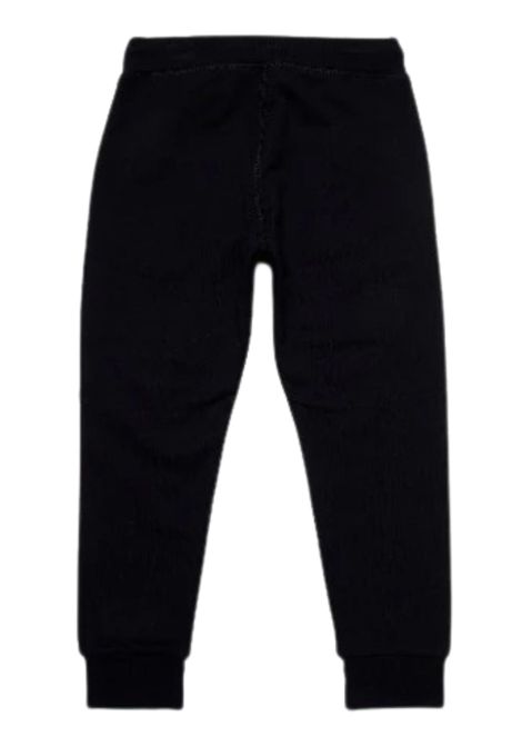 Pantalone bambino nero in cotone DSQUARED2 | D2P587U/DELNERO