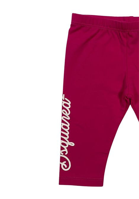 Leggins neonata fucsia in cotone DSQUARED2 | D2P623B/DELFUCSIA