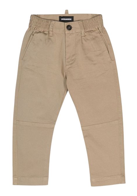 Pantalone neonato sabbia in cotone DSQUARED2 | D2P660B/DELSABBIA