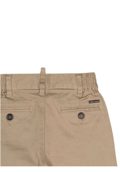 Pantalone neonato sabbia in cotone DSQUARED2 | D2P660B/DELSABBIA