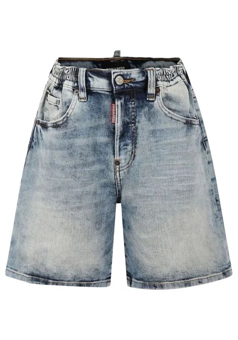 Bermuda bambino in cotone denim DSQUARED2 | D2P806M/DELDENIM