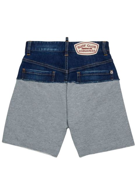 Unisex blue/grey cotton Bermuda shorts DSQUARED2 | D2P808U/DELDENIM