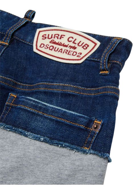 Unisex blue/grey cotton Bermuda shorts DSQUARED2 | D2P808U/DELDENIM