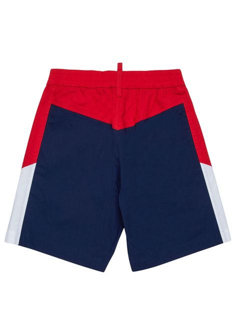 Bermuda bambino blu in cotone DSQUARED2 | D2P813U/DELBLU