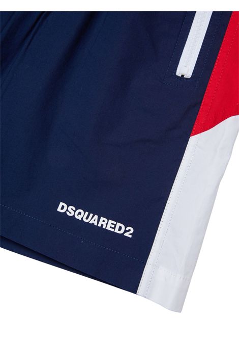 Bermuda bambino blu in cotone DSQUARED2 | D2P813U/DELBLU