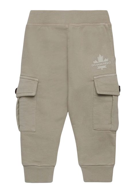 Pantalone neonato sabbia in cotone DSQUARED2 | D2P833B/DELSABBIA
