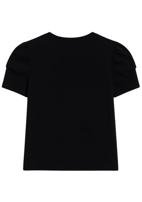 T-shirt bambina nera in cotone DSQUARED2 | D2T902F/DELNERO