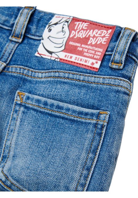 Jeans neonato in cotone denim DSQUARED2 | DQ01TC/MADENIM