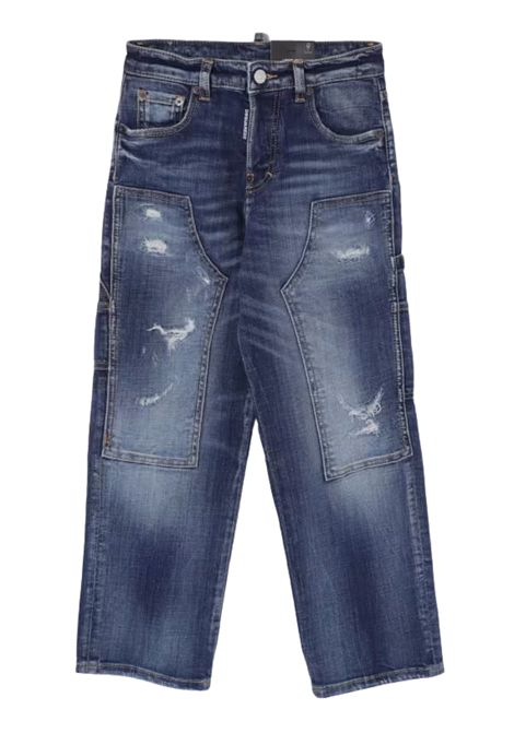 Jeans unisex blu in cotone DSQUARED2 | DQ0236/DELDENIM
