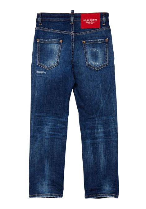 Jeans bambino blu in cotone DSQUARED2 | DQ2252/DELDENIM