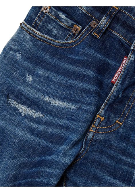 Jeans bambino blu in cotone DSQUARED2 | DQ2252/DELDENIM