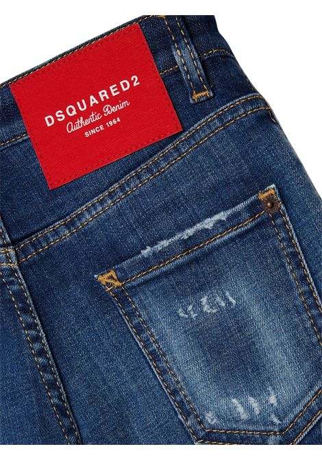 Jeans bambino blu in cotone DSQUARED2 | DQ2252/DELDENIM