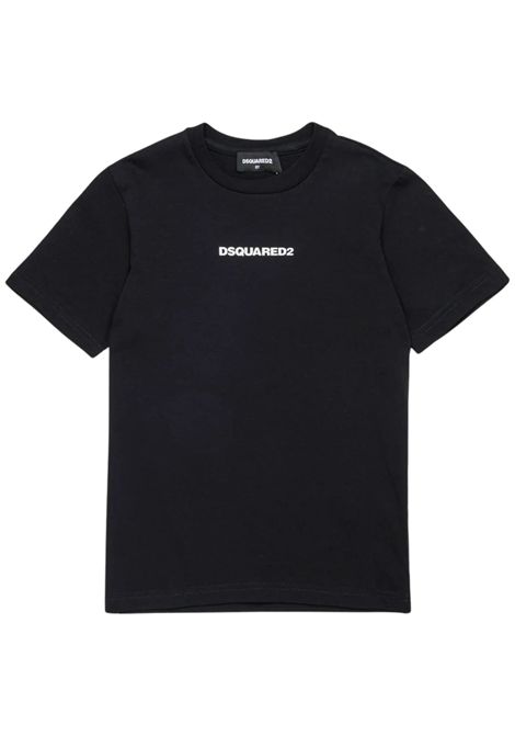 T-shirt bambino nera in cotone DSQUARED2 | DQ2823/MANERO
