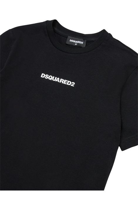 T-shirt bambino nera in cotone DSQUARED2 | DQ2823/MANERO