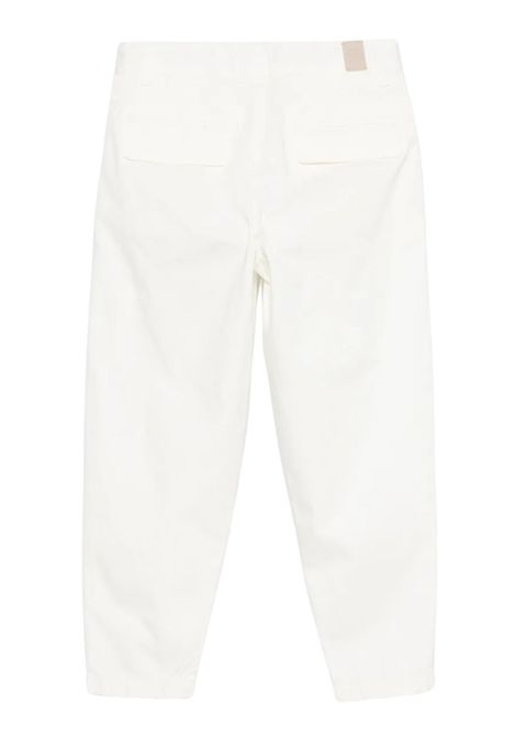 Pantalone bambino in cotone e lino Eleventy Milano | EW6Q10Z/MABIANCO