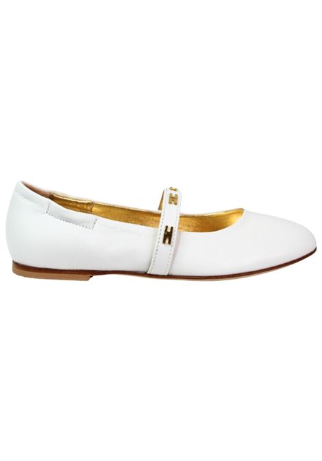 Ballerine bambina bianche in pelle ElISABETTA FRANCHI | E0209/PIABIANCO