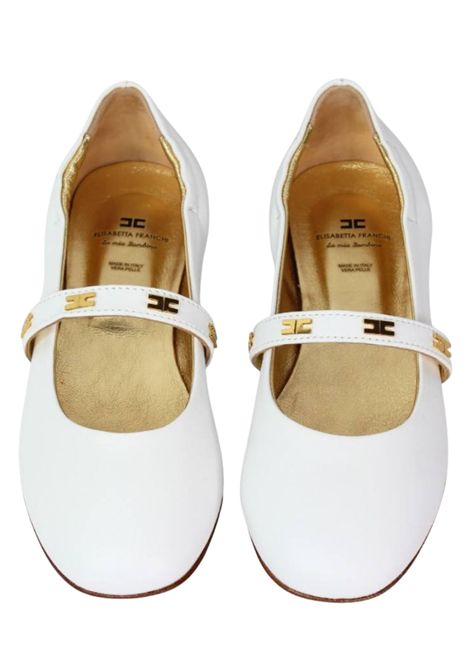 Ballerine bambina bianche in pelle ElISABETTA FRANCHI | E0209/PIABIANCO