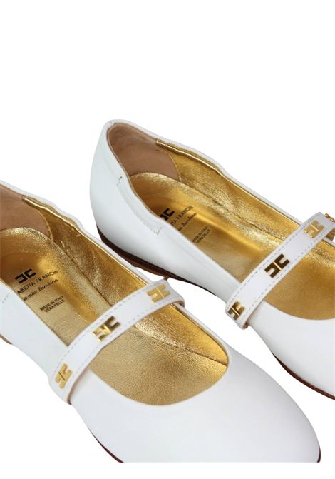 Ballerine bambina bianche in pelle ElISABETTA FRANCHI | E0209/PIABIANCO