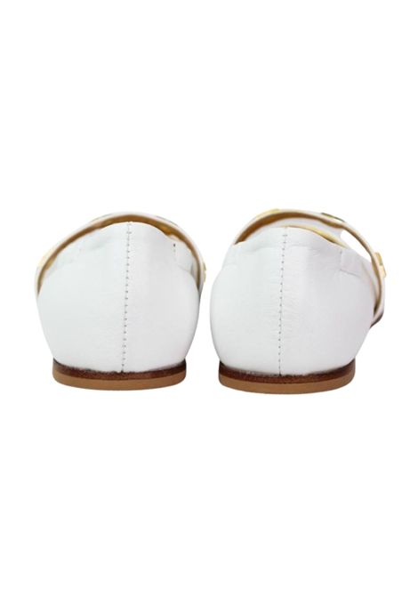 Ballerine bambina bianche in pelle ElISABETTA FRANCHI | E0209/PIABIANCO