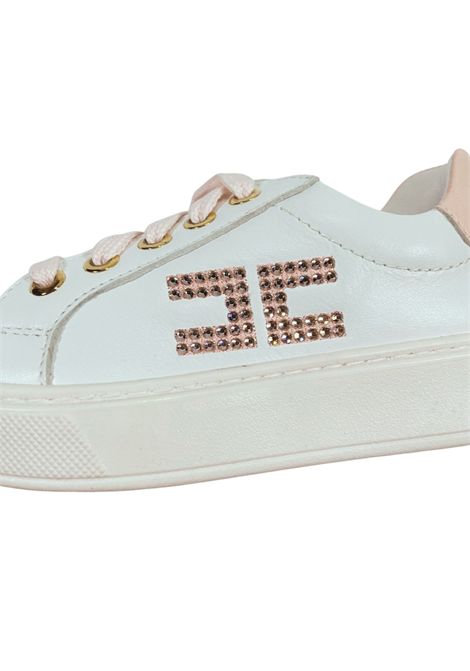 Scarpe bambina bianche in pelle ElISABETTA FRANCHI | E0222/PIABIANCO