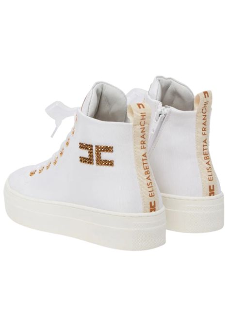 Scarpe bambina bianche in pelle ElISABETTA FRANCHI | E0243/PIABIANCO