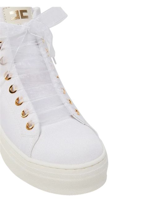 Scarpe bambina bianche in pelle ElISABETTA FRANCHI | E0243/PIABIANCO