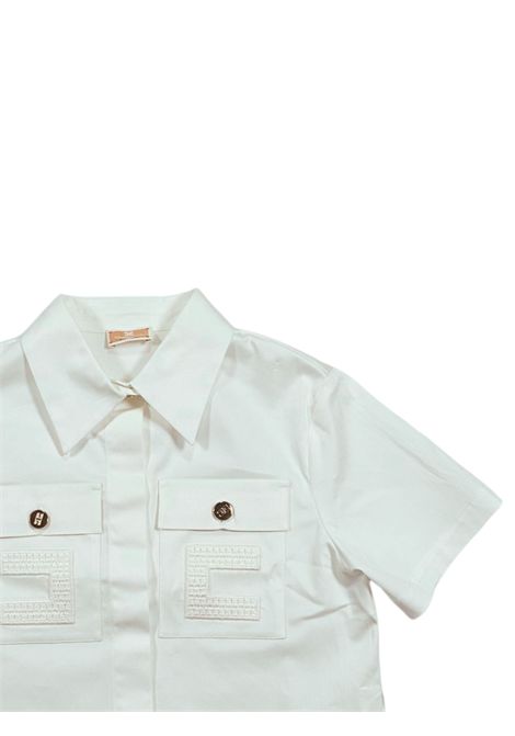Butter cotton shirt for girls ElISABETTA FRANCHI | EFCA172/SUBURRO