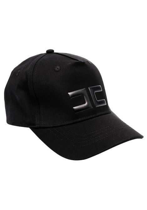 Cappello bambina nero in cotone ElISABETTA FRANCHI | EFCP0160/SUNERO