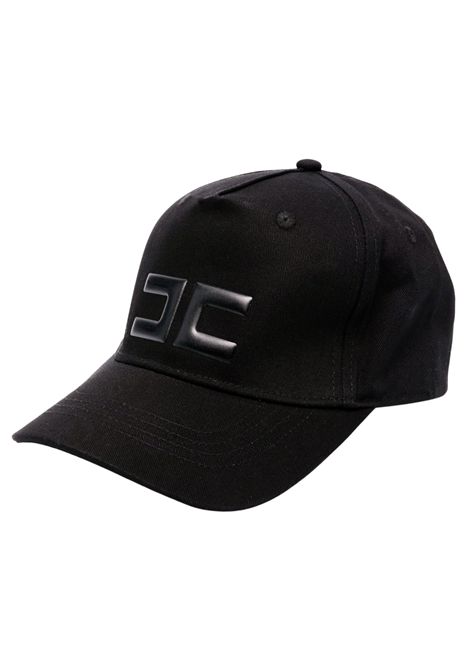 Cappello bambina nero in cotone ElISABETTA FRANCHI | EFCP0160/SUNERO