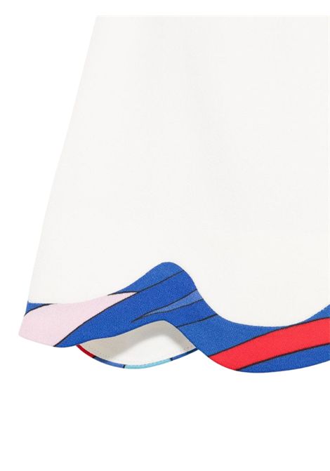 Gonna bambina bianca in viscosa Emilio Pucci | PW7A21/DELBIANCO