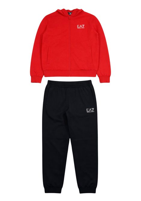 Completo bambino rosso/nero in cotone EMPORIO ARMANI | 7B000031ROSSO/NERO