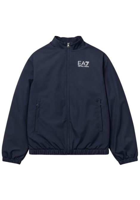 Giubbino bambino blu con cappuccio EMPORIO ARMANI | 7B000167BLU