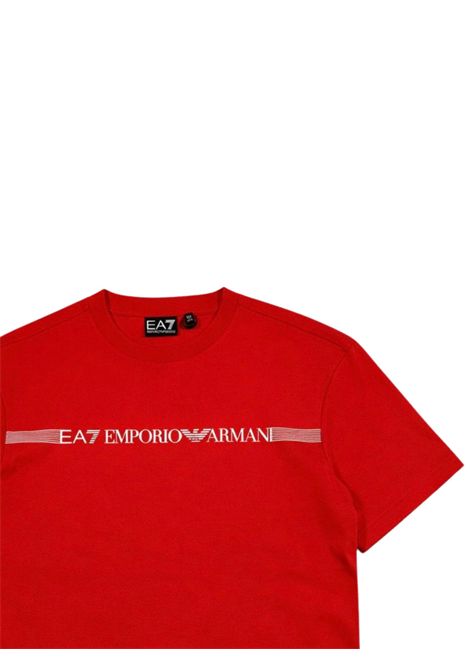 T-shirt bambino rossa in cotone EMPORIO ARMANI | 7B0002622ROSSO