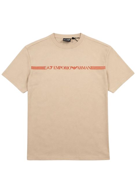T-shirt bambino sabbia in cotone EMPORIO ARMANI | 7B000262SABBIA
