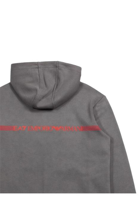 Felpa bambino grigia in cotone EMPORIO ARMANI | 7B000264GRIGIO