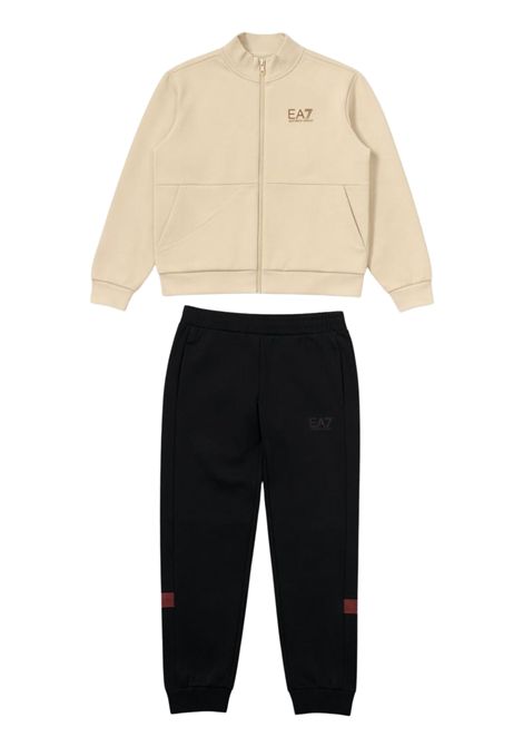 Completo bambino sabbia/nero in cotone EMPORIO ARMANI | 7B000266SABBIA/NERO