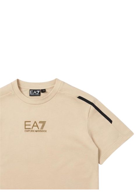 T-shirt bambino sabbia in cotone EMPORIO ARMANI | 7B0002688SABBIA