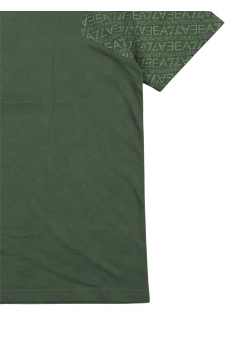 T-shirt bambino verde in cotone EMPORIO ARMANI | 7B000278VERDE