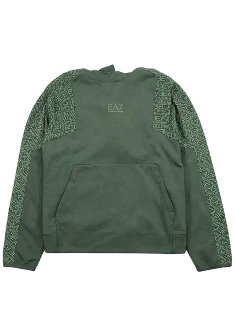 Felpa bambino verde in cotone EMPORIO ARMANI | 7B000279VERDE