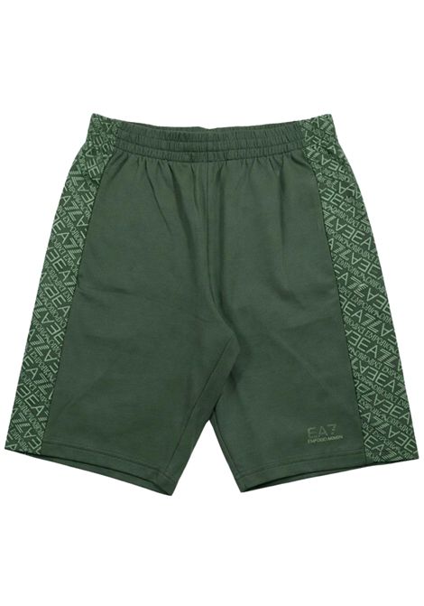 Bermuda bambino verde in cotone EMPORIO ARMANI | 7B000281VERDE