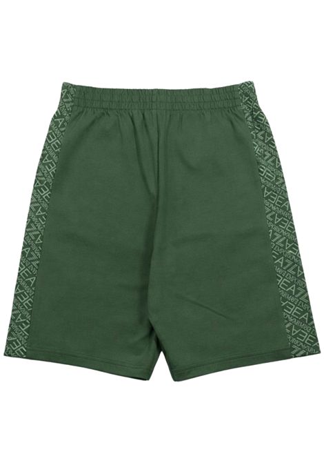 Bermuda bambino verde in cotone EMPORIO ARMANI | 7B000281VERDE
