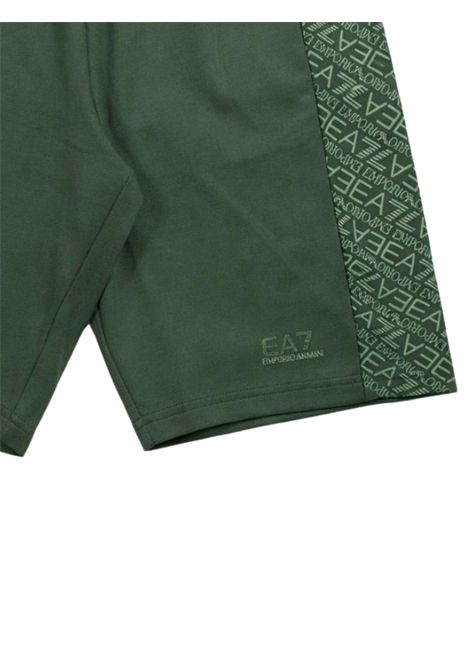 Bermuda bambino verde in cotone EMPORIO ARMANI | 7B000281VERDE