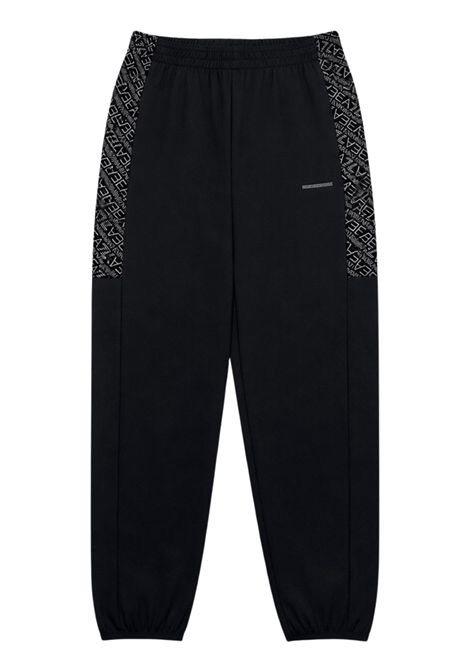 Pantalone bambino nero in cotone<BR/>